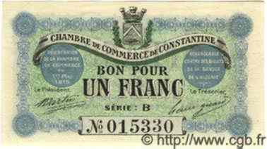 1 Franc ALGÉRIE Constantine 1915 JP.04 NEUF