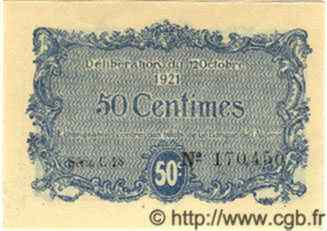 50 Centimes ALGÉRIE Constantine 1921 JP.140.33 pr.NEUF