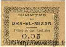 5 Centimes ALGÉRIE Dra-el-Mizan 1917  NEUF