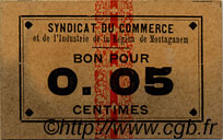 5 Centimes  ALGÉRIE Mostaganem 1915 JPCV.01 TTB+