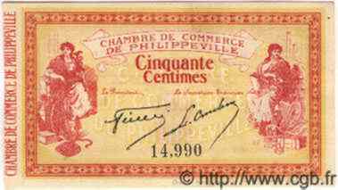 50 Centimes ALGÉRIE Philippeville 1914 JP.142.01 SUP