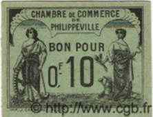 10 Centimes ALGÉRIE Philippeville 1919 JP.142.15 NEUF