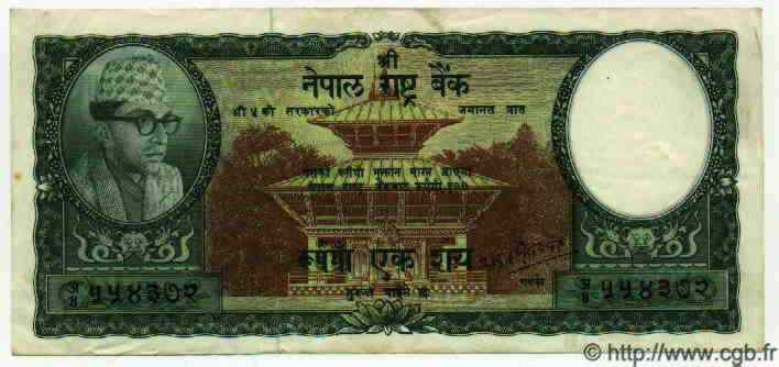 100 Rupees NÉPAL  1956 P.15 TTB à SUP