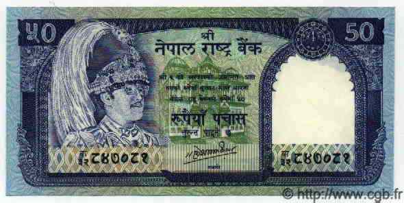 50 Rupees  NÉPAL  1988 P.33b NEUF