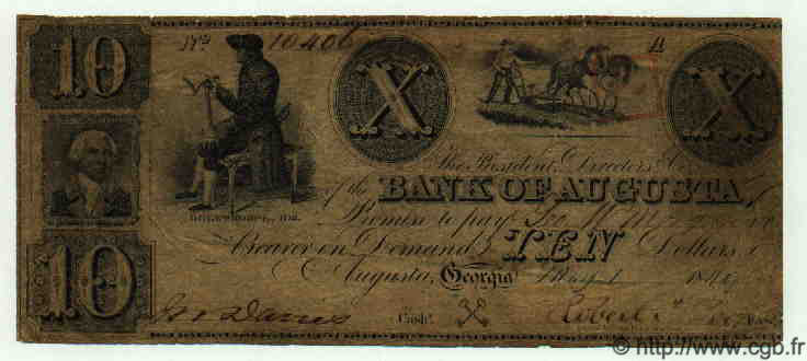 10 Dollars ÉTATS-UNIS D AMÉRIQUE  1849  TB+