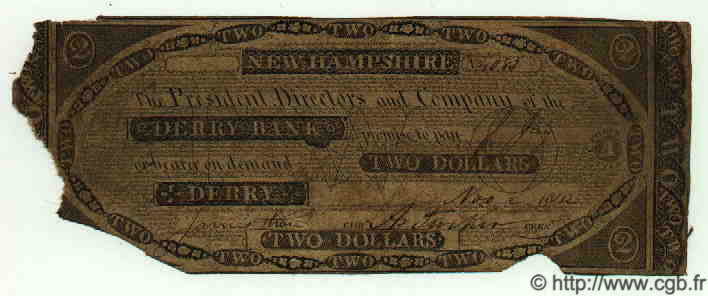 2 Dollars STATI UNITI D AMERICA  1842 H.NH50.G16 q.B