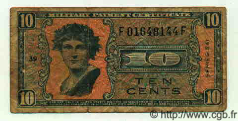 10 Cents UNITED STATES OF AMERICA  1958 P.M037 F-