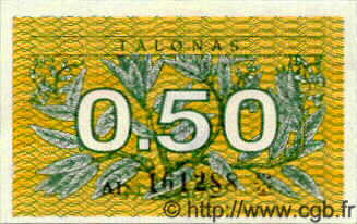 0,50 Talonas LITUANIA  1991 P.31a FDC