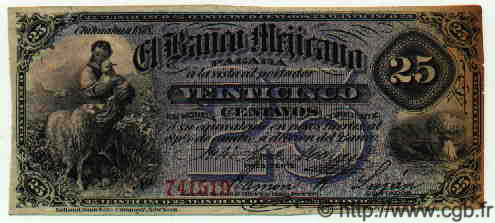 25 Centavos MEXICO  1878 PS.0143a MBC