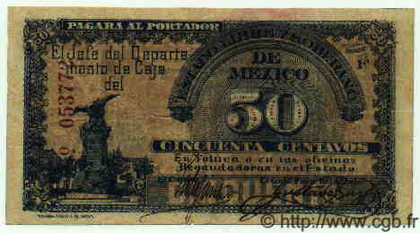 50 Centavos MEXICO Toluca 1915 PS.0879 BC+