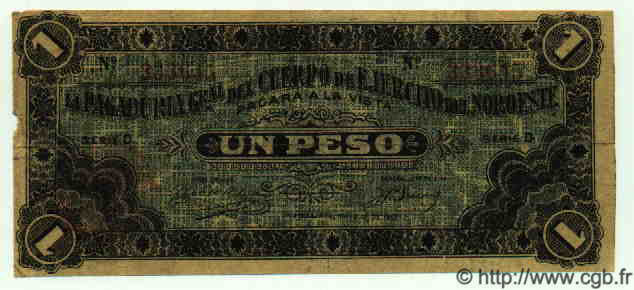 1 Peso MEXICO  1915 PS.0869 MBC