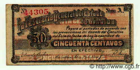 50 Centavos MEXICO  1914 PS.1024 VF