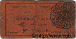 50 Centimes MOROCCO  1919 P.05c G