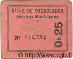 25 Centimes MAROCCO Casablanca 1919 MS.N08 q.BB