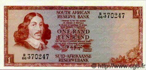 1 Rand SOUTH AFRICA  1973 P.115a UNC