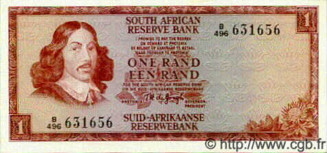 1 Rand SOUTH AFRICA  1975 P.115b AU