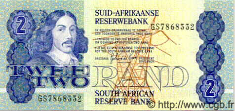 2 Rand SOUTH AFRICA  1990 P.118b UNC