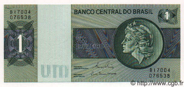 1 Cruzeiro BRAZIL  1981 P.191A UNC