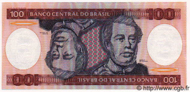 100 Cruzeiros BRASILIEN  1981 P.198 ST