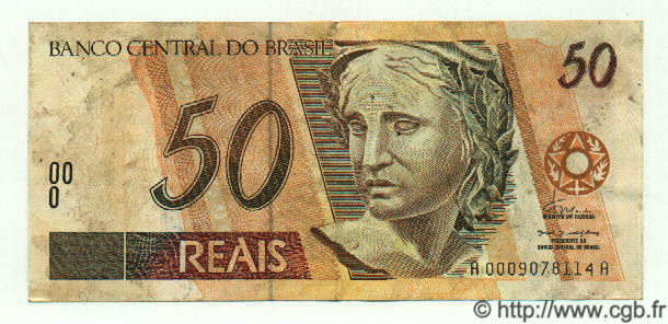 50 Reais BRASILIEN  1994 P.246b SS