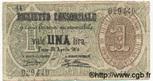 1 Lire Faux ITALIA  1874 P.002 RC+