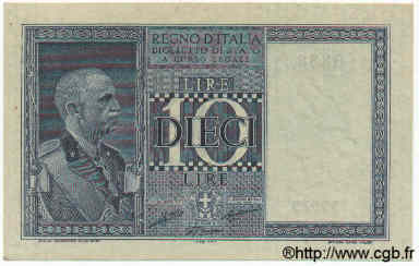 10 Lire ITALIA  1938 P.025b EBC