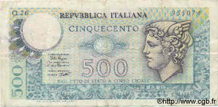 500 Lire ITALY  1979 P.094 VF