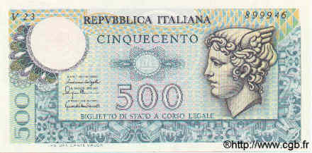 500 Lire ITALIA  1976 P.095 FDC