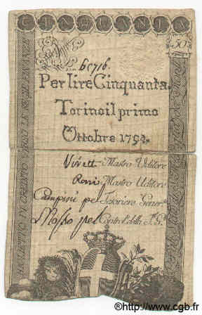 50 Lires ITALY  1794 PS.117b F
