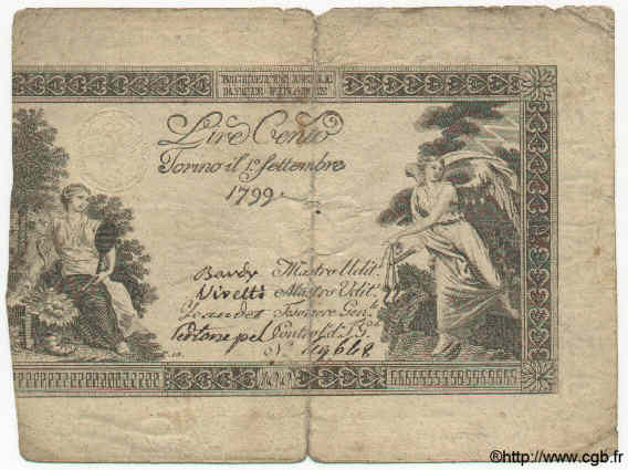 100 Lires ITALIA  1799 PS.152 RC