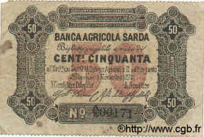 50 Centesimi ITALIEN  1872 PS.181 S to SS