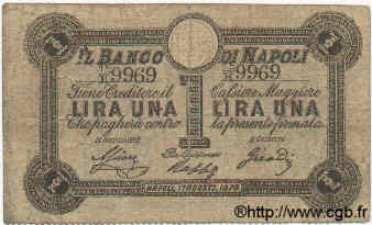 1 Lire ITALY  1873 PS.364var F+