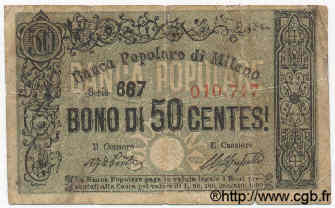 50 Centesimi ITALY  1870 GME.0561 G