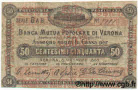 50 Centesimi ITALY  1868 GME.1020 F