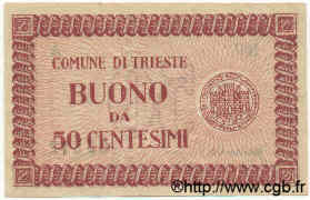 50 Centesimi ITALY  1945 GCO.295 AU