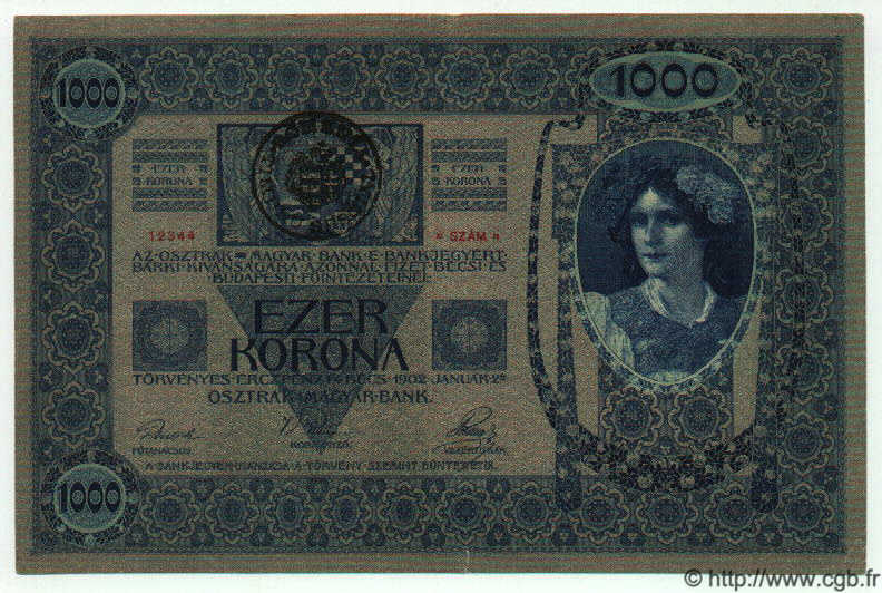1000 Kronen ROMANIA  1920 P.R10 VF+