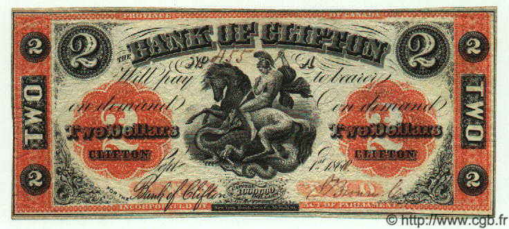 2 Dollars CANADA  1860 PS.1664a BB
