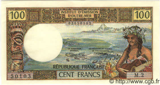 100 Francs NOUVELLE CALÉDONIE  1973 P.63b q.FDC