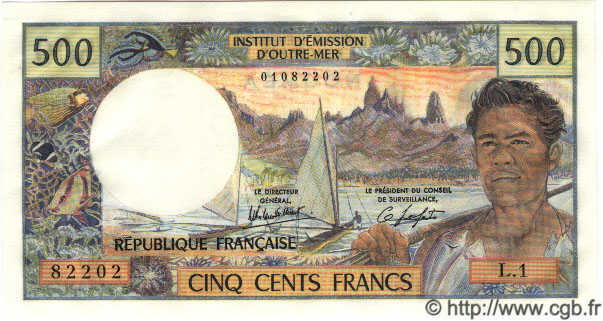 500 Francs NOUVELLE CALÉDONIE  1983 P.60 ST