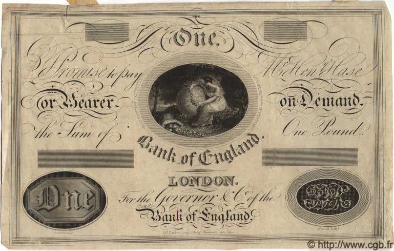 1 Pound Essai ENGLAND  1819 P.- fVZ