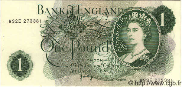 1 Pound ENGLAND  1971 P.374g AU