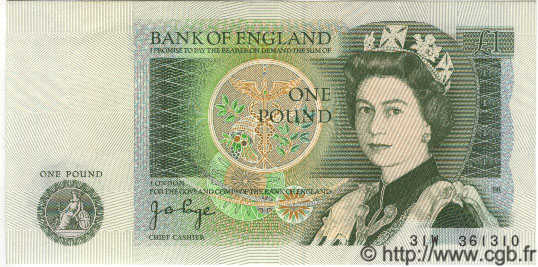 1 Pound ENGLAND  1978 P.377a UNC-