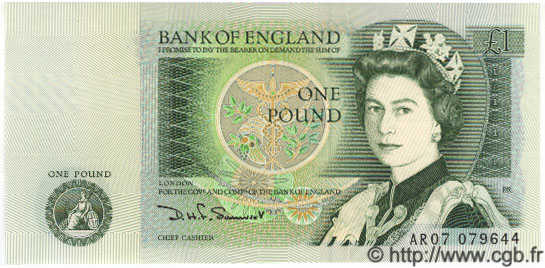 1 Pound ENGLAND  1981 P.377b ST