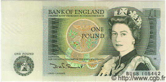 1 Pound ENGLAND  1981 P.377b fST+