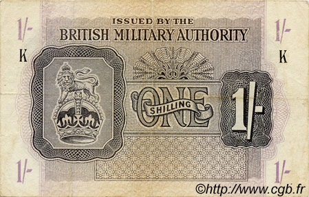 1 Shilling ENGLAND  1943 P.M002 VF