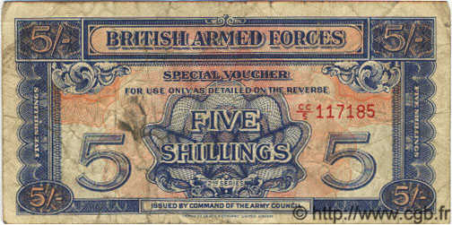 5 Shillings ENGLAND  1948 P.M020a VG