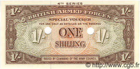 1 Shilling Annulé ENGLAND  1962 P.M032b ST