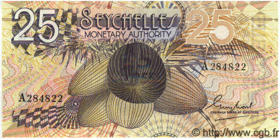 25 Rupees SEYCHELLES  1979 P.24a FDC