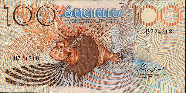 100 Rupees SEYCHELLES  1980 P.27a VF-