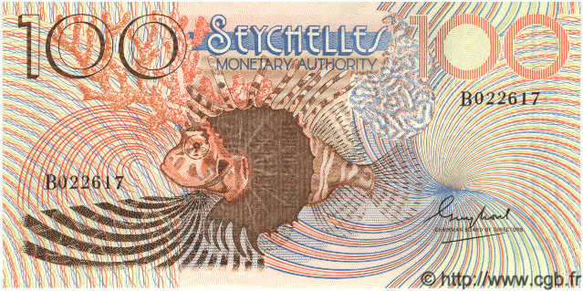 100 Rupees SEYCHELLES  1980 P.27a UNC